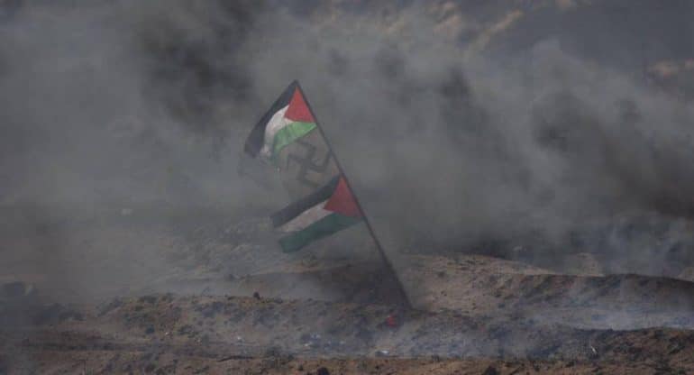 gaza foto simbolo nazismo 1