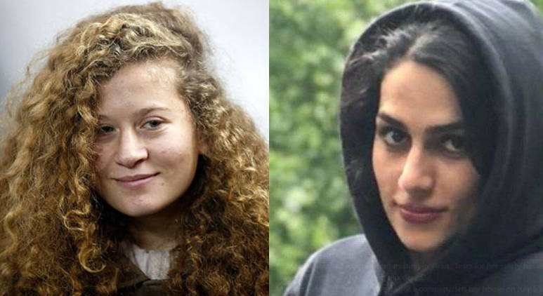 Ahed Tamimi e Maryam Faraji
