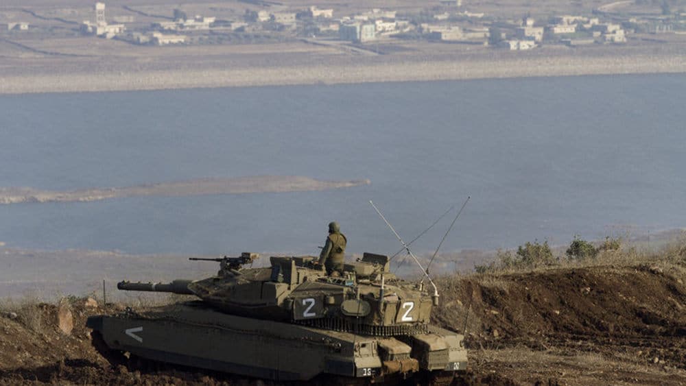 alture del golan vista giordano