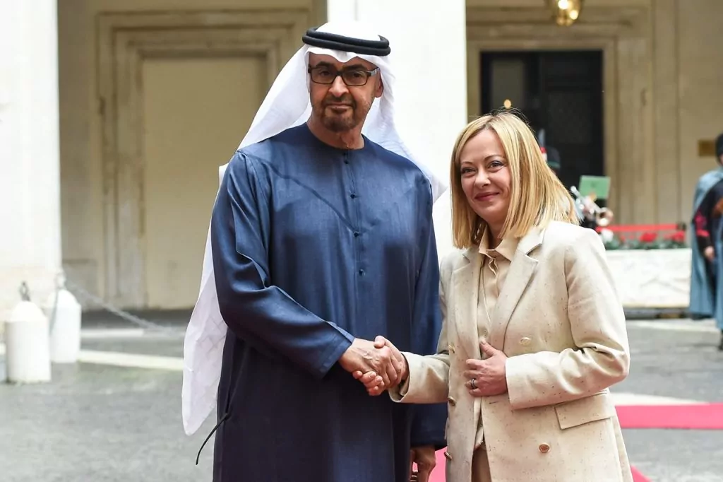 industria della difes accordi tra Italia ed Emirati Arabi Uniti, Meloni